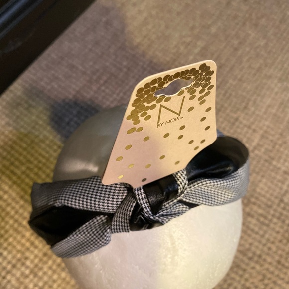 headband checkered with faux leather insert - Picture 3 of 4